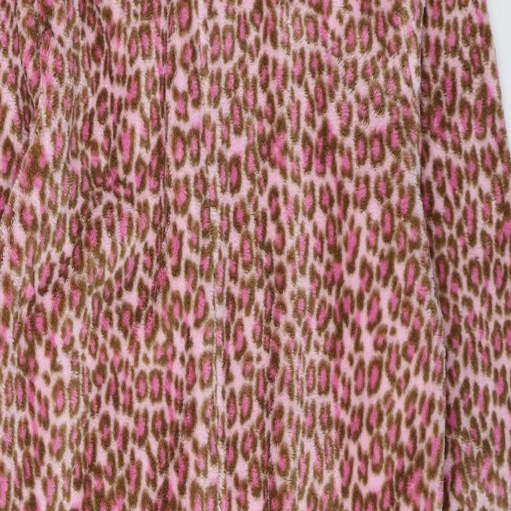NEXT Girls Pink Animal Print Microfibre Top One Piece Size 11 Years