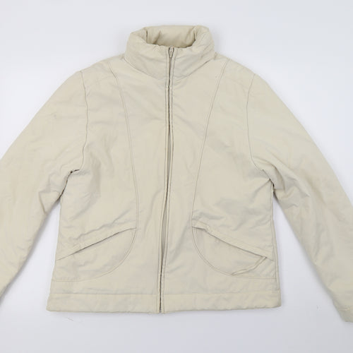 Dorothy Perkins Womens Ivory   Parka Jacket Size 14