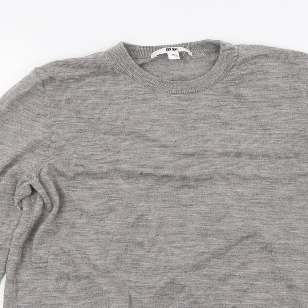 Uniqlo Womens Grey  Knit Pullover Jumper Size S