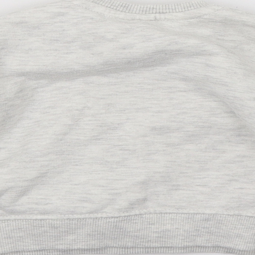 Zara Boys Grey  Jersey Pullover Jumper Size 3-6 Months  - Monster