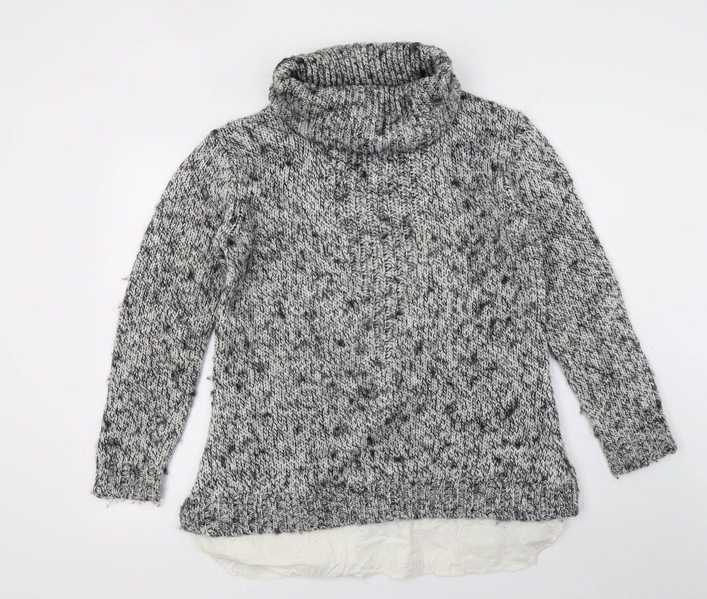 George Womens Grey  Knit Pullover Jumper Size 14