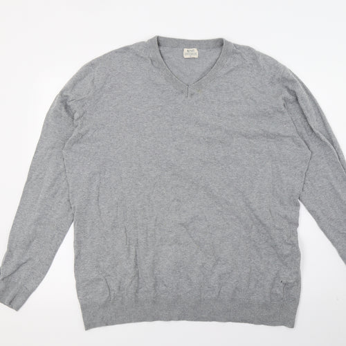 Matalan Mens Grey  Knit Pullover Jumper Size XL