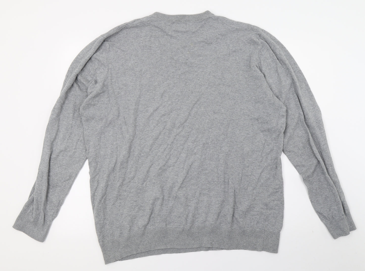 Matalan Mens Grey  Knit Pullover Jumper Size XL