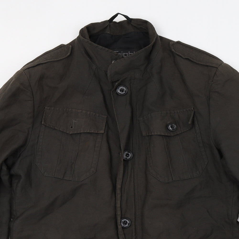 Silver Eight Mens Green   Jacket  Size S