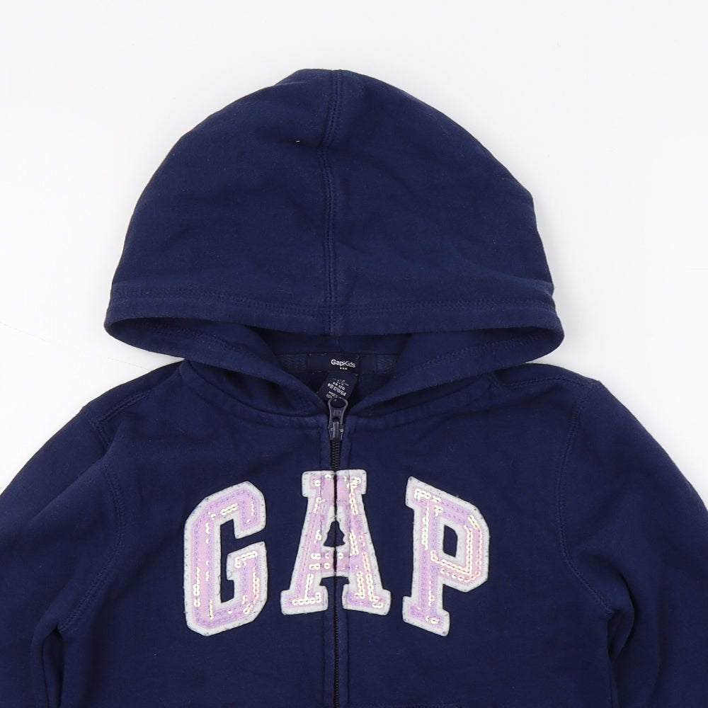 Gsap Girls Blue  Jersey Full Zip Hoodie Size S