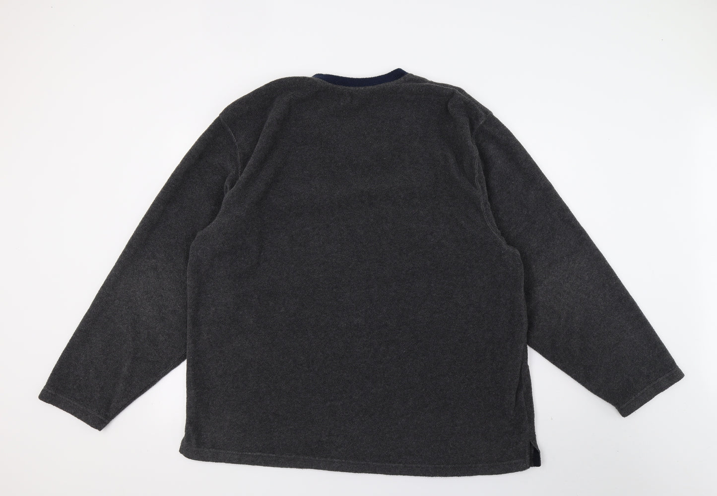 Preworn Mens Grey  Fleece Pullover Sweatshirt Size XL