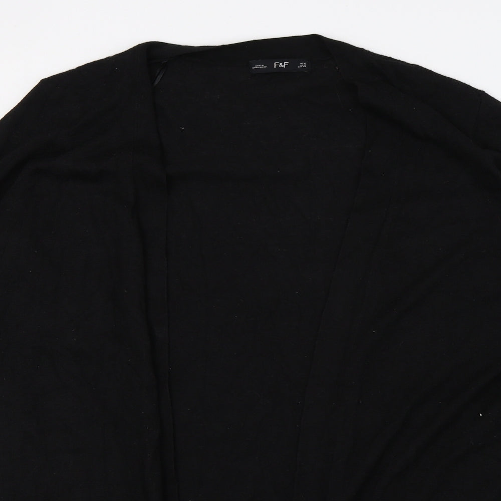 F&F Womens Black  Knit Cardigan Jumper Size 18