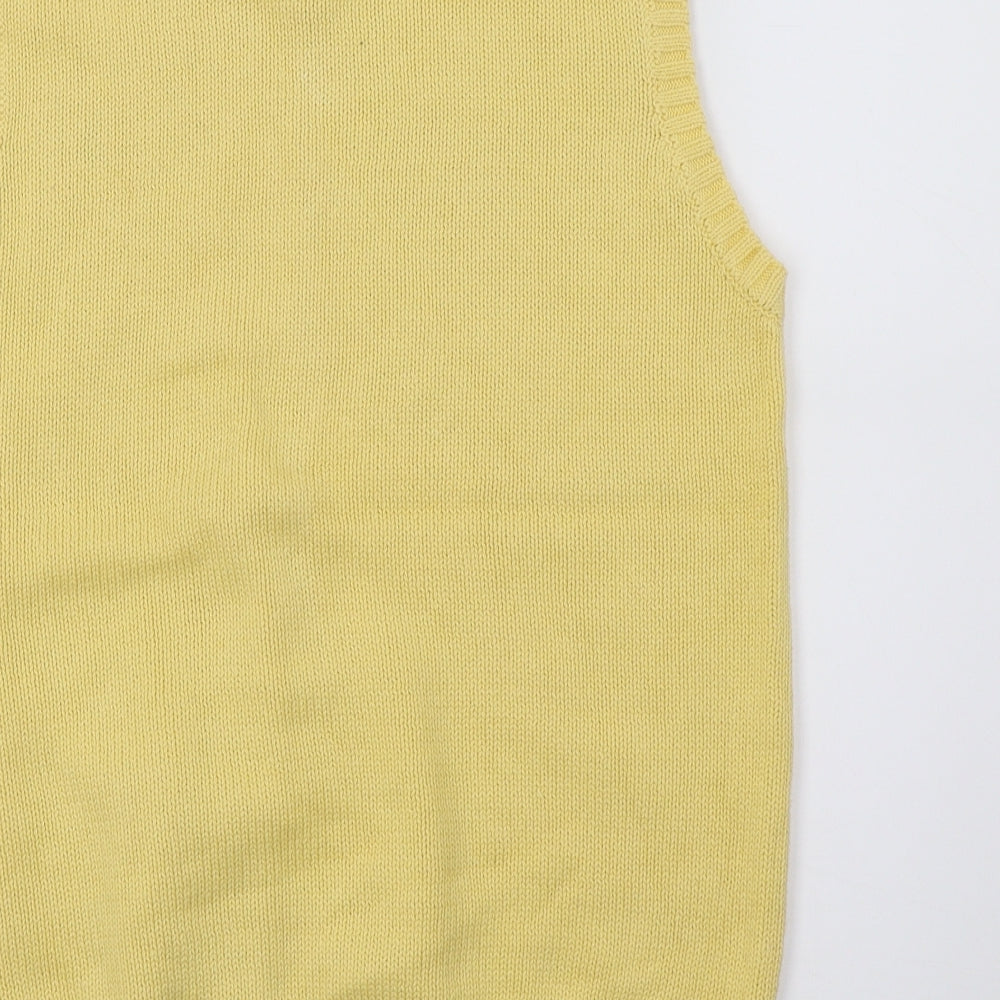 Polo Ralph Lauren Mens Yellow  Knit Pullover Jumper Size L
