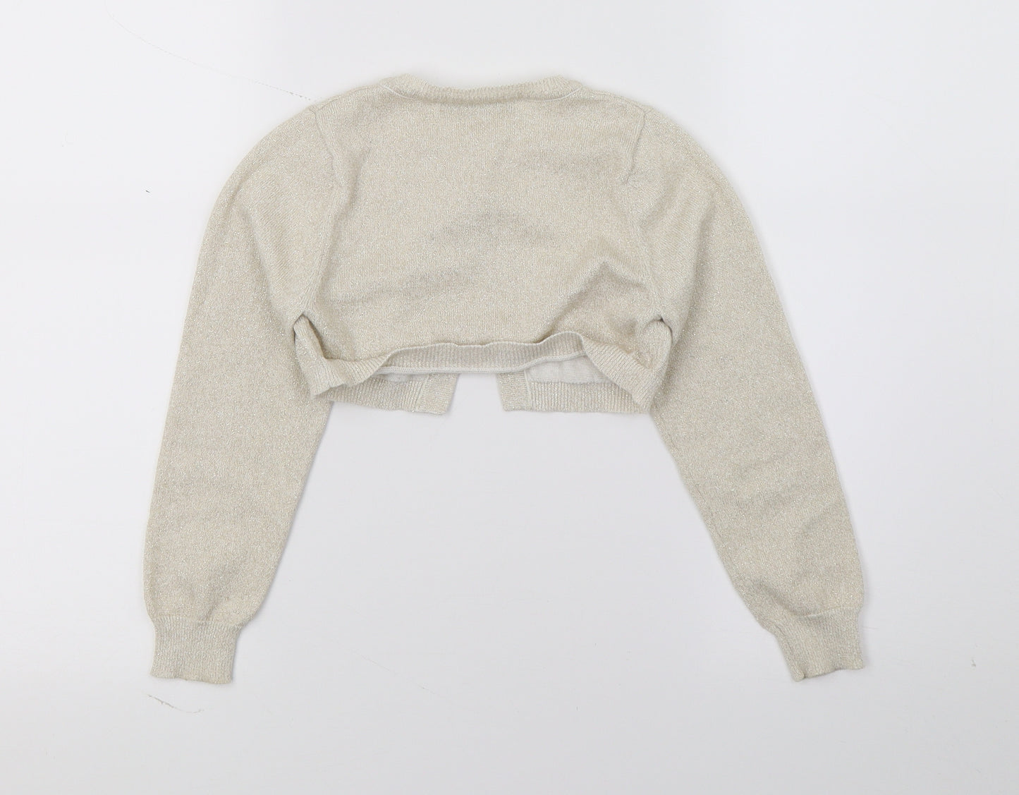 George Girls Ivory  Knit Cardigan Jumper Size 5-6 Years