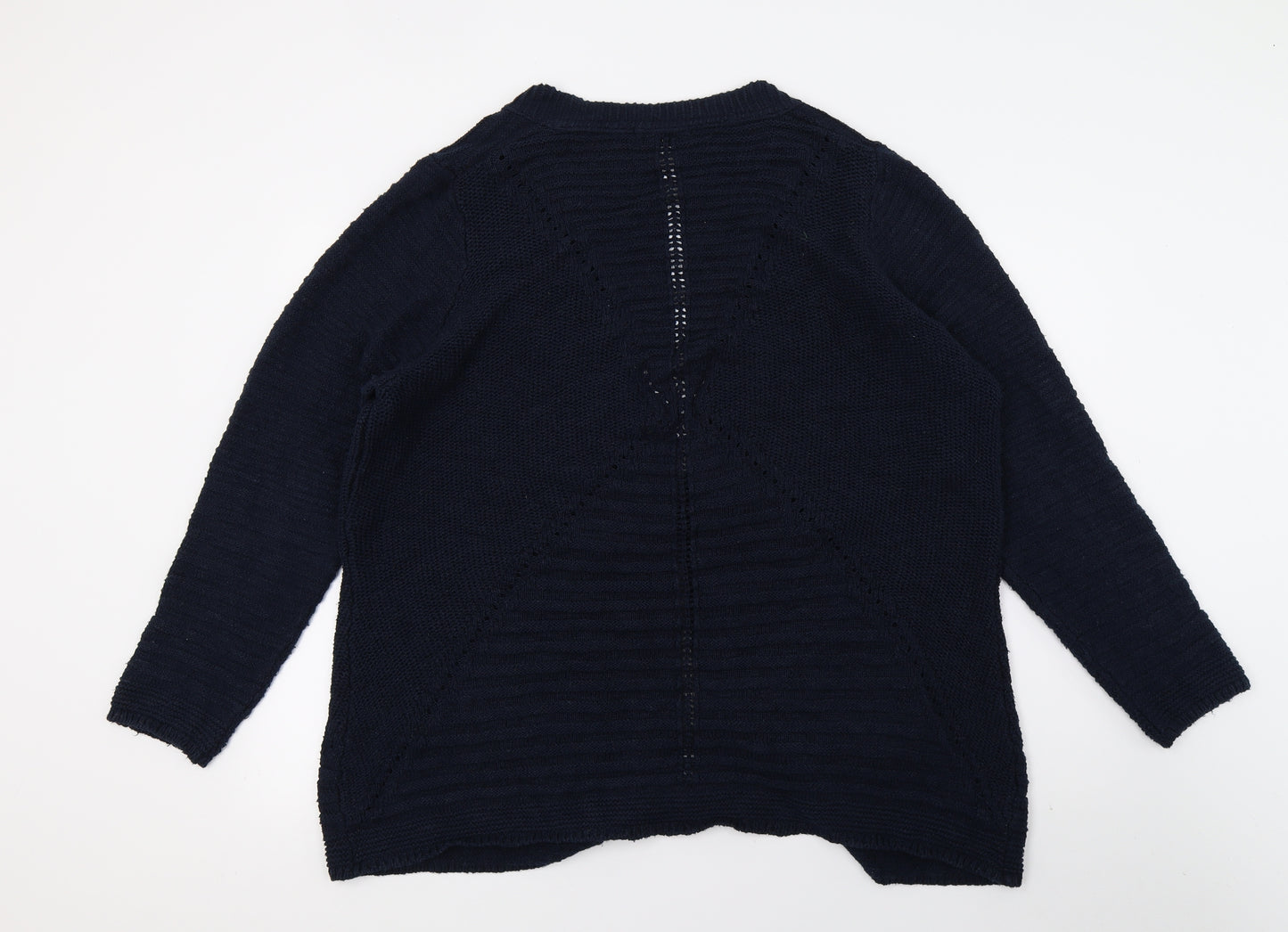 Per Una Womens Blue  Knit Cardigan Jumper Size 20