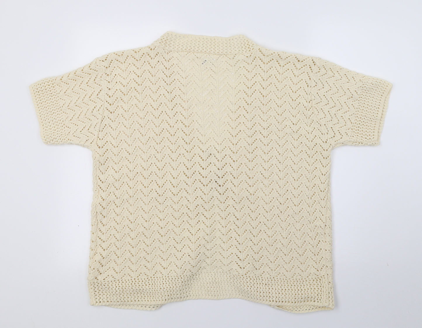Pulse Womens Ivory  Knit Cardigan Jumper Size L