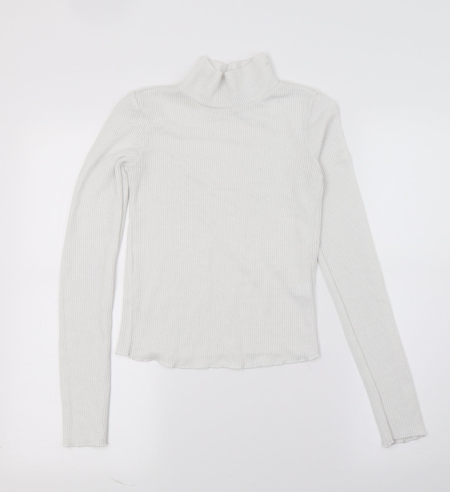 Glassons Womens White  Knit Basic T-Shirt Size XS
