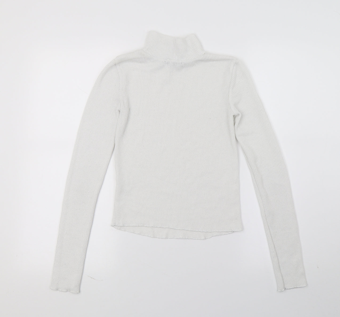 Glassons Womens White  Knit Basic T-Shirt Size XS