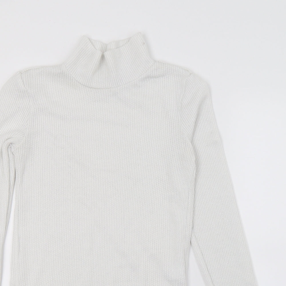 Glassons Womens White  Knit Basic T-Shirt Size XS