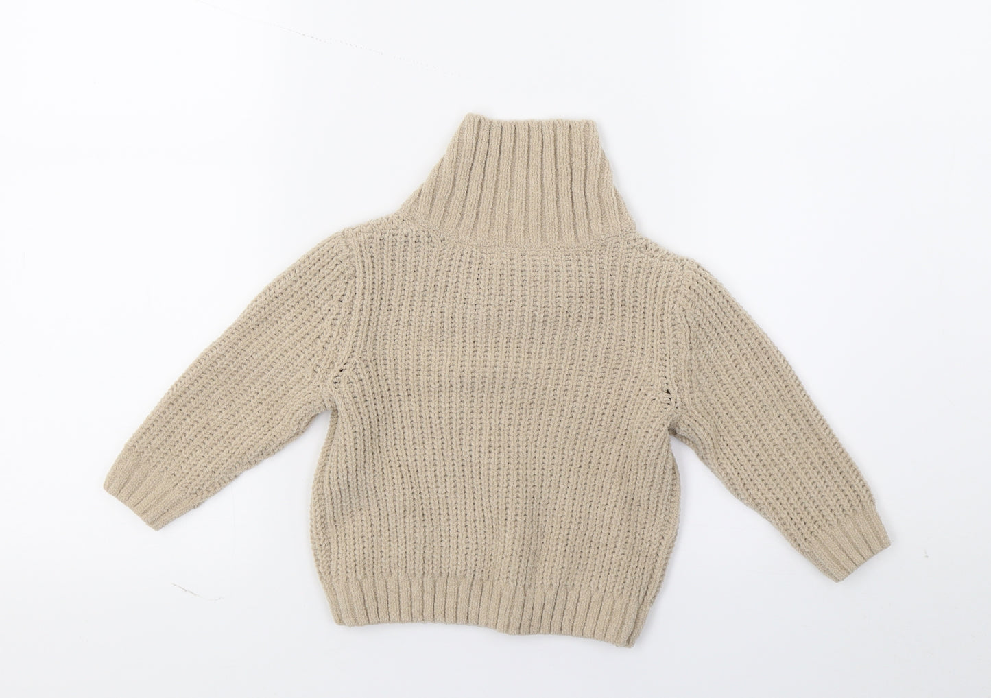 M&Co Boys Brown  Knit Pullover Jumper Size 9-12 Months