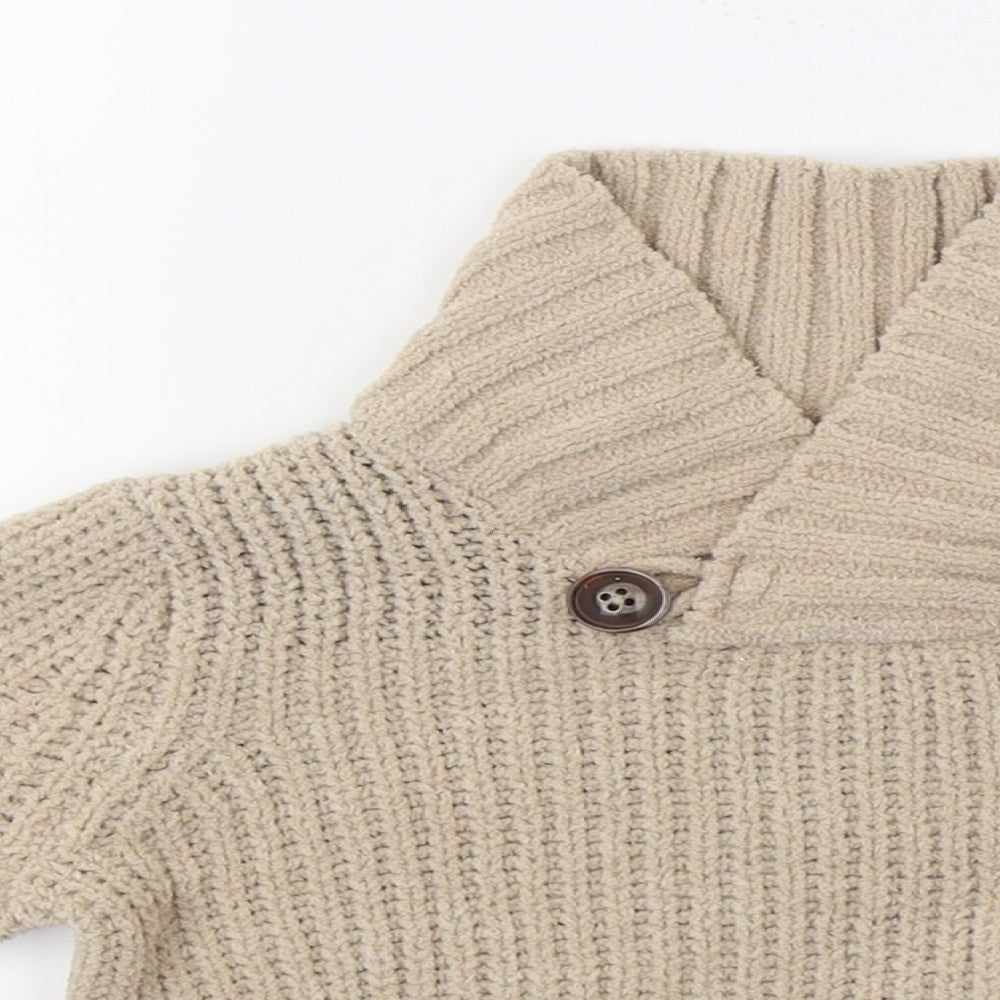 M&Co Boys Brown  Knit Pullover Jumper Size 9-12 Months