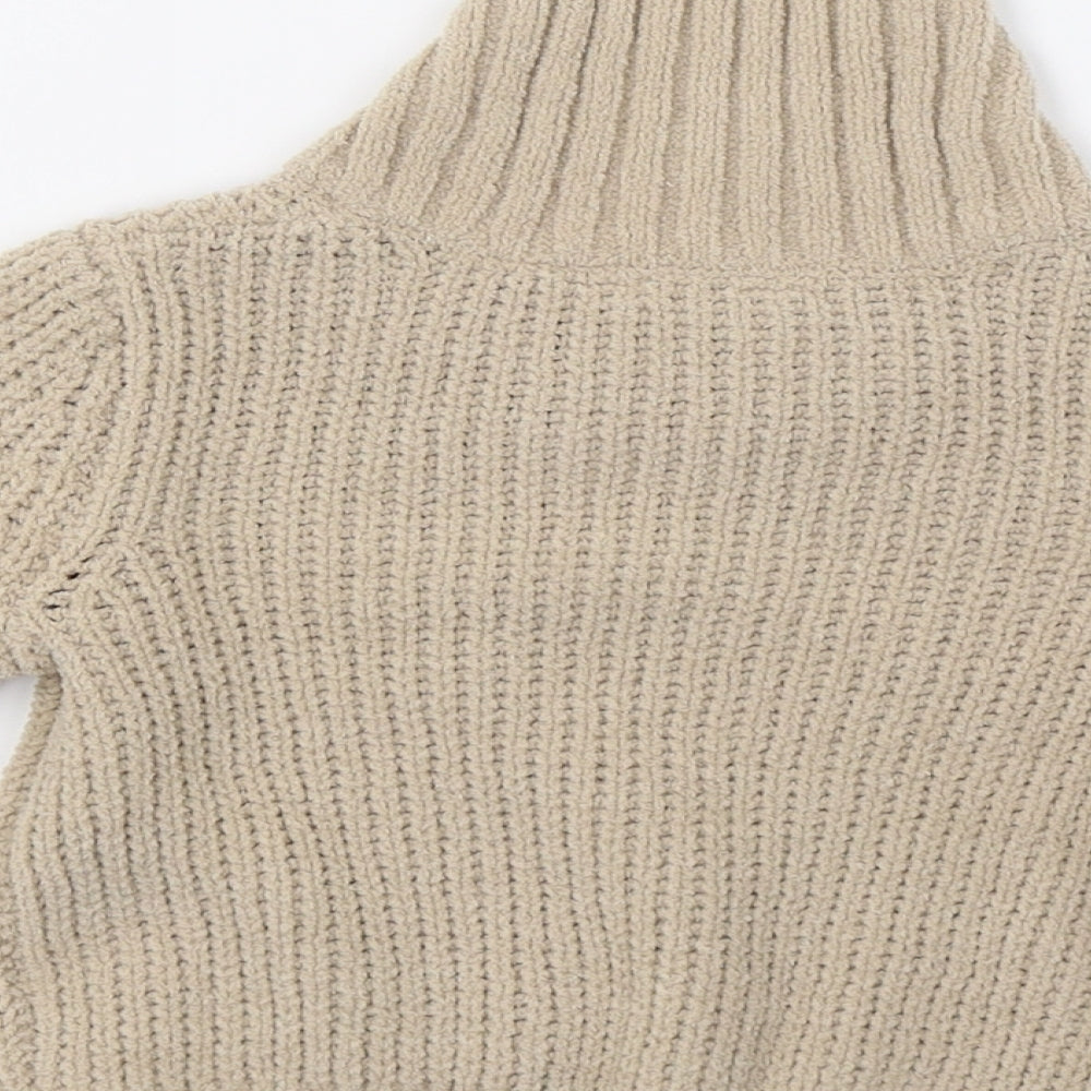 M&Co Boys Brown  Knit Pullover Jumper Size 9-12 Months