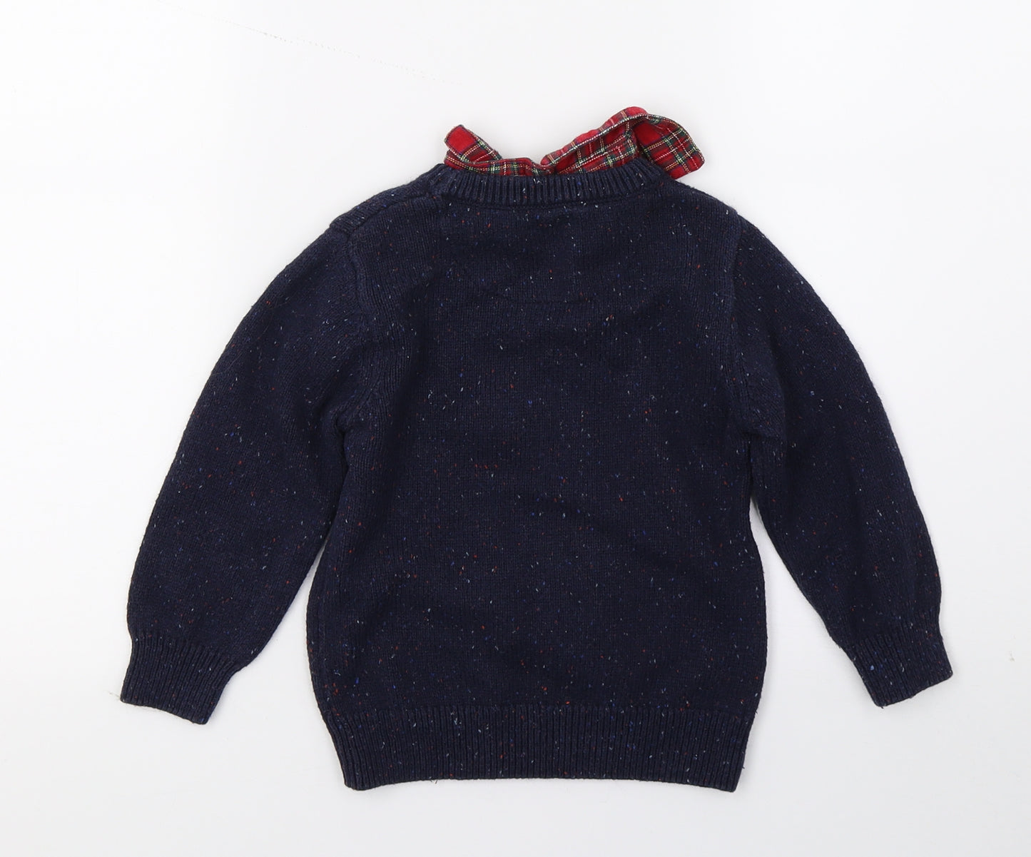 NEXT Boys Blue  Knit Pullover Jumper Size 2-3 Years