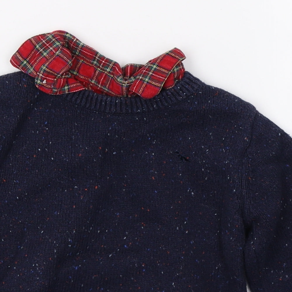 NEXT Boys Blue  Knit Pullover Jumper Size 2-3 Years