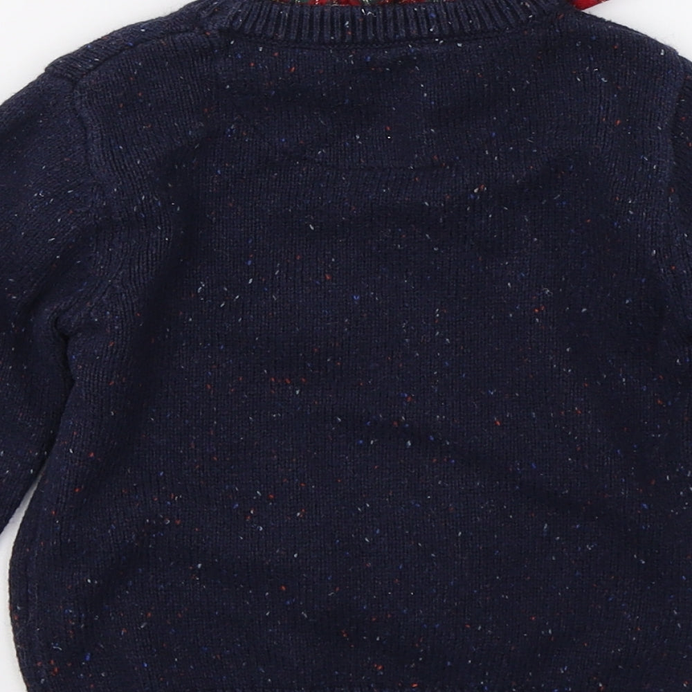NEXT Boys Blue  Knit Pullover Jumper Size 2-3 Years