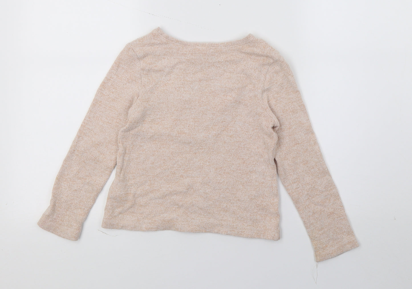 NEXT Girls Pink  Knit Pullover Jumper Size 4-5 Years  - Rabbit