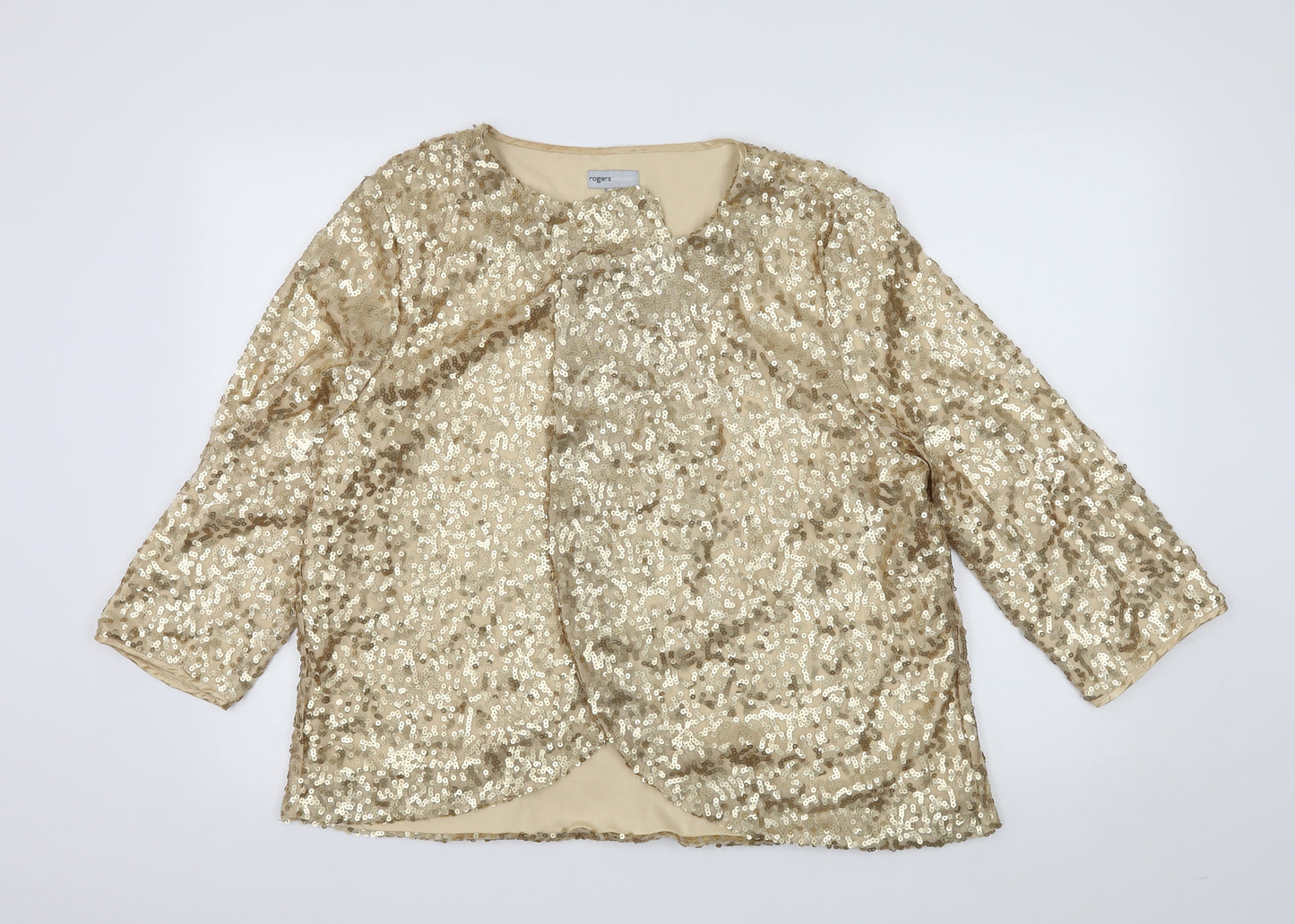Rogers Womens Gold   Jacket  Size 22
