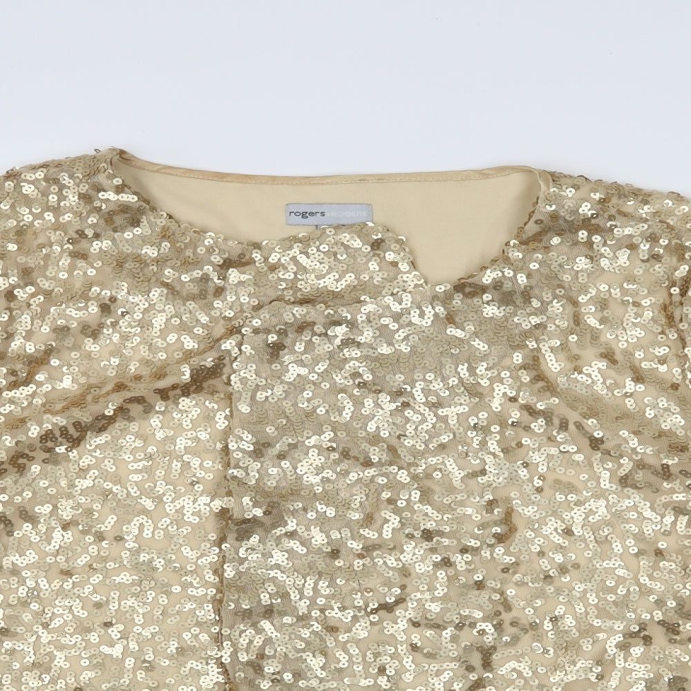 Rogers Womens Gold   Jacket  Size 22