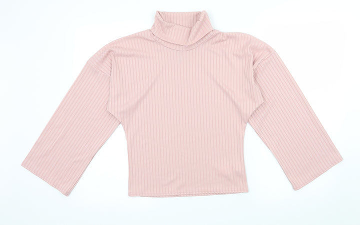 Nasty Gal Womens Pink Jersey Basic T-Shirt Size 6