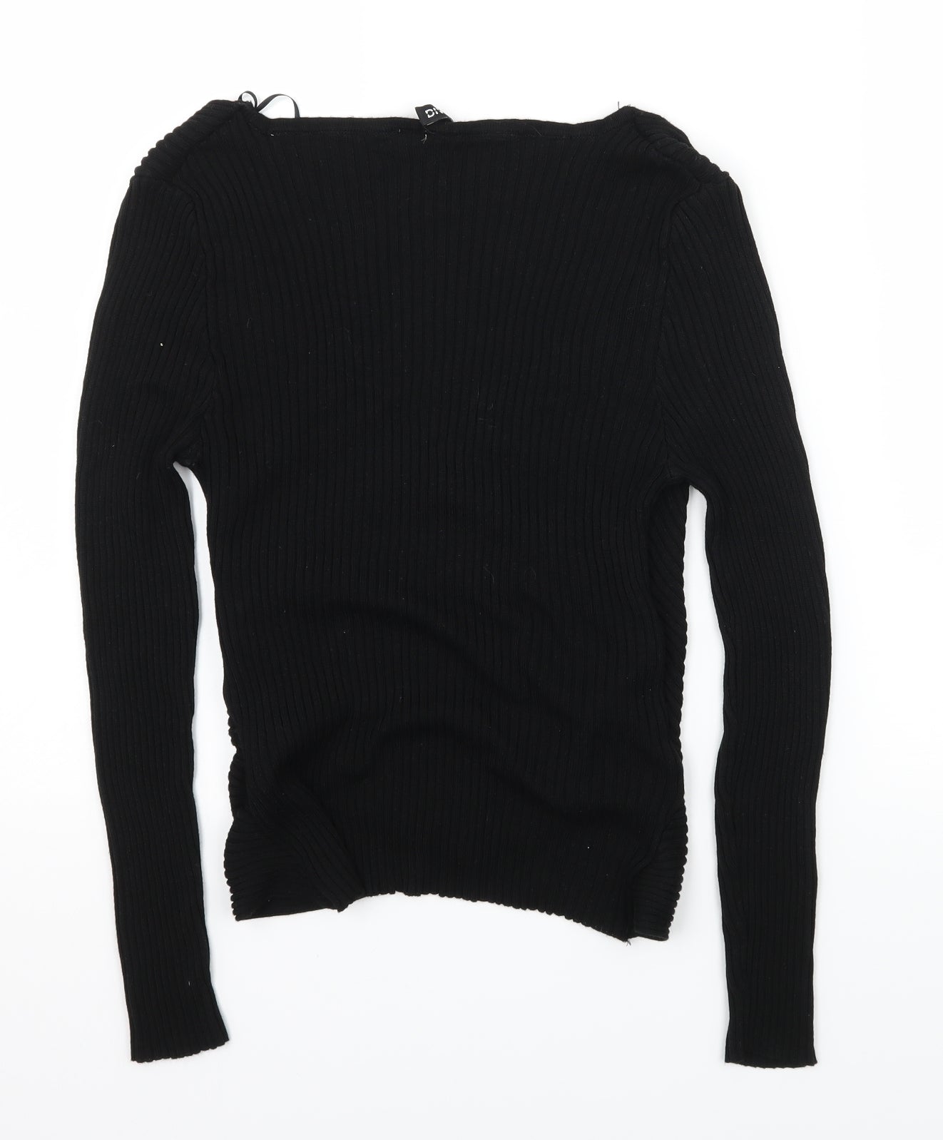 H&M Girls Black  Knit Basic T-Shirt Size L