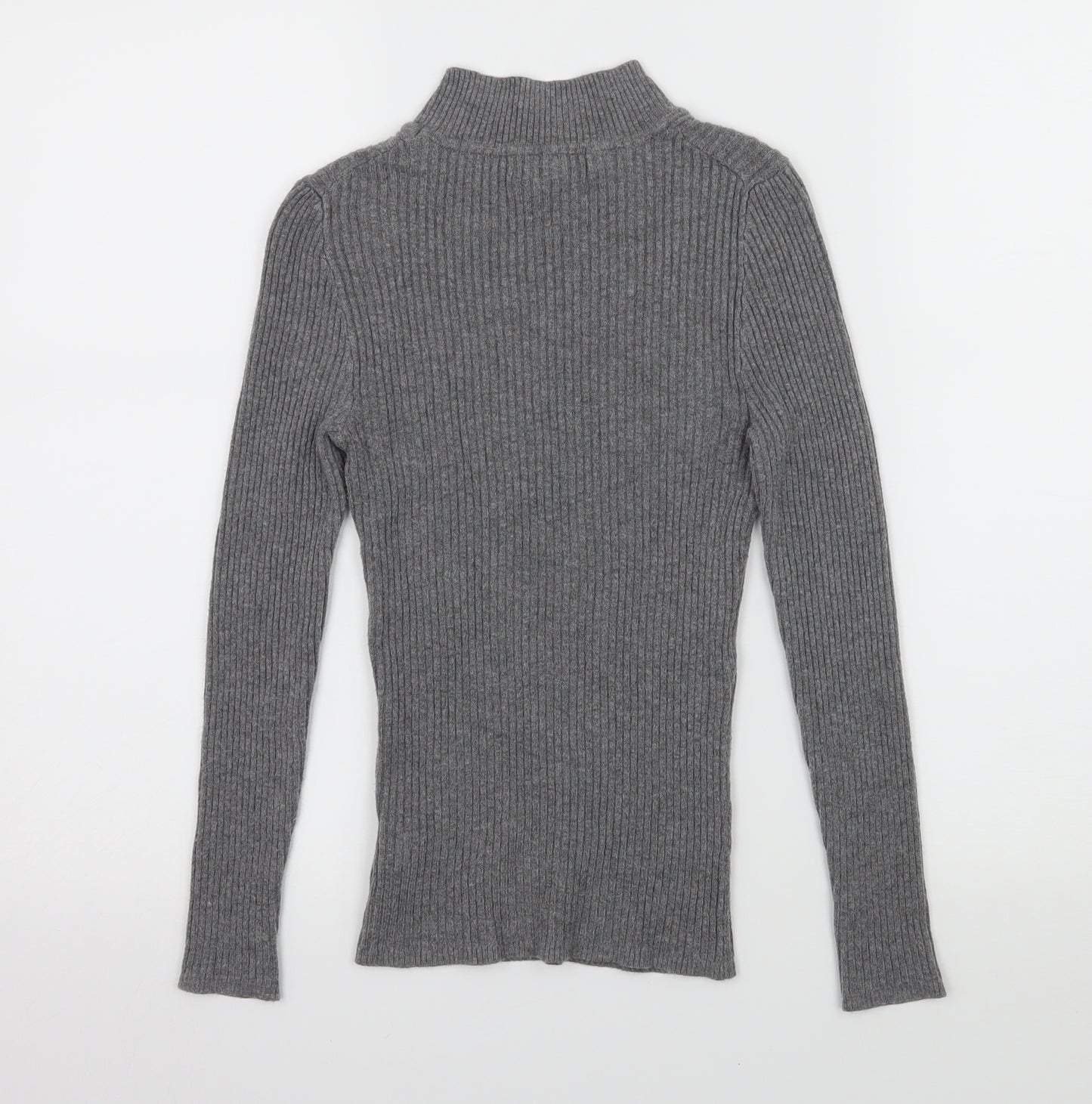 Primark Womens Grey  Knit Basic T-Shirt Size 10