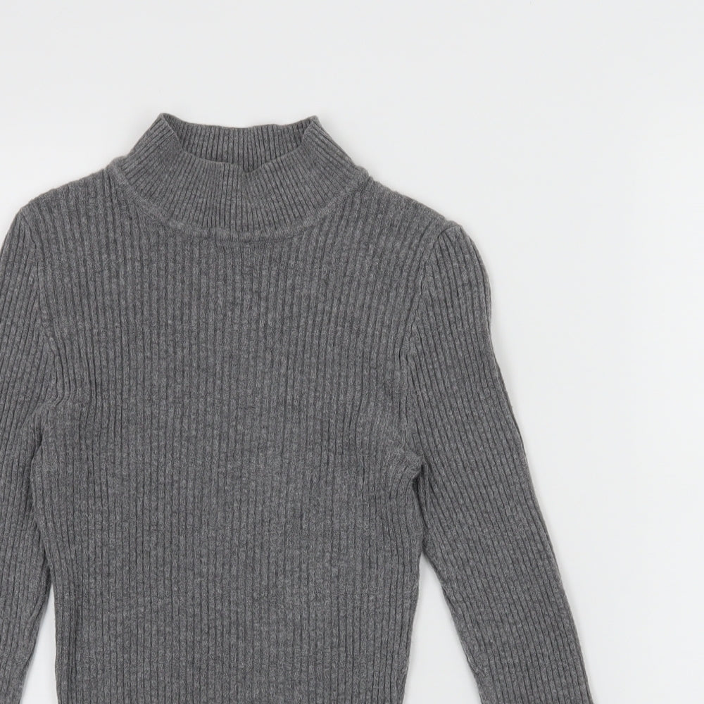 Primark Womens Grey  Knit Basic T-Shirt Size 10