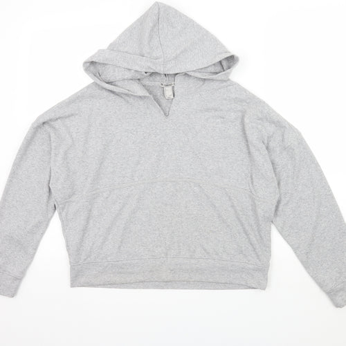 FOREVER 21 Womens Grey  Jacquard Pullover Hoodie Size S