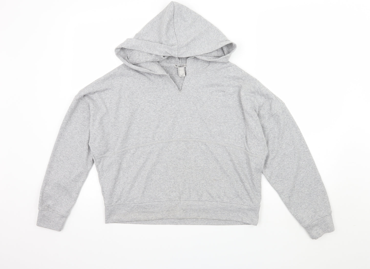 FOREVER 21 Womens Grey  Jacquard Pullover Hoodie Size S