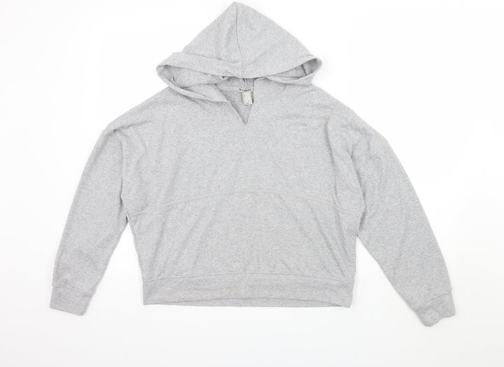 FOREVER 21 Womens Grey  Jacquard Pullover Hoodie Size S
