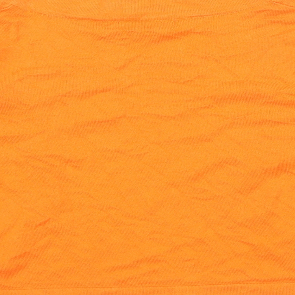 George Womens Orange  Knit Cardigan Jumper Size 16