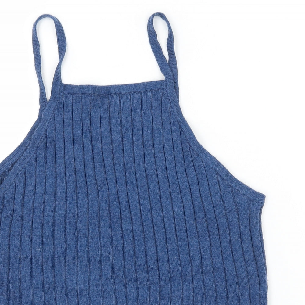 Atmosphere Womens Blue  Knit Basic Tank Size 12