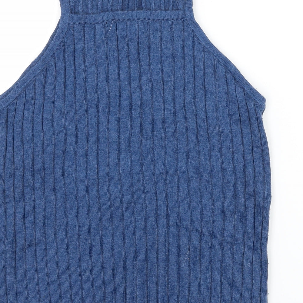 Atmosphere Womens Blue  Knit Basic Tank Size 12