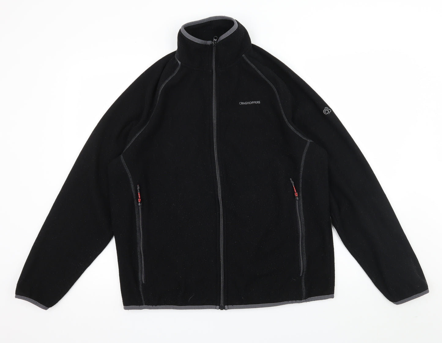Craghoppers Mens Black  Fleece Full Zip Sweatshirt Size L
