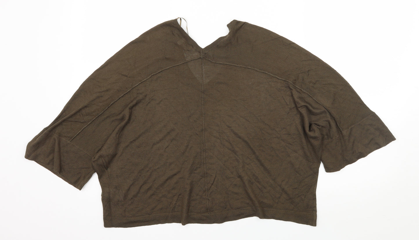 NEXT Womens Green  Knit Basic T-Shirt Size XS