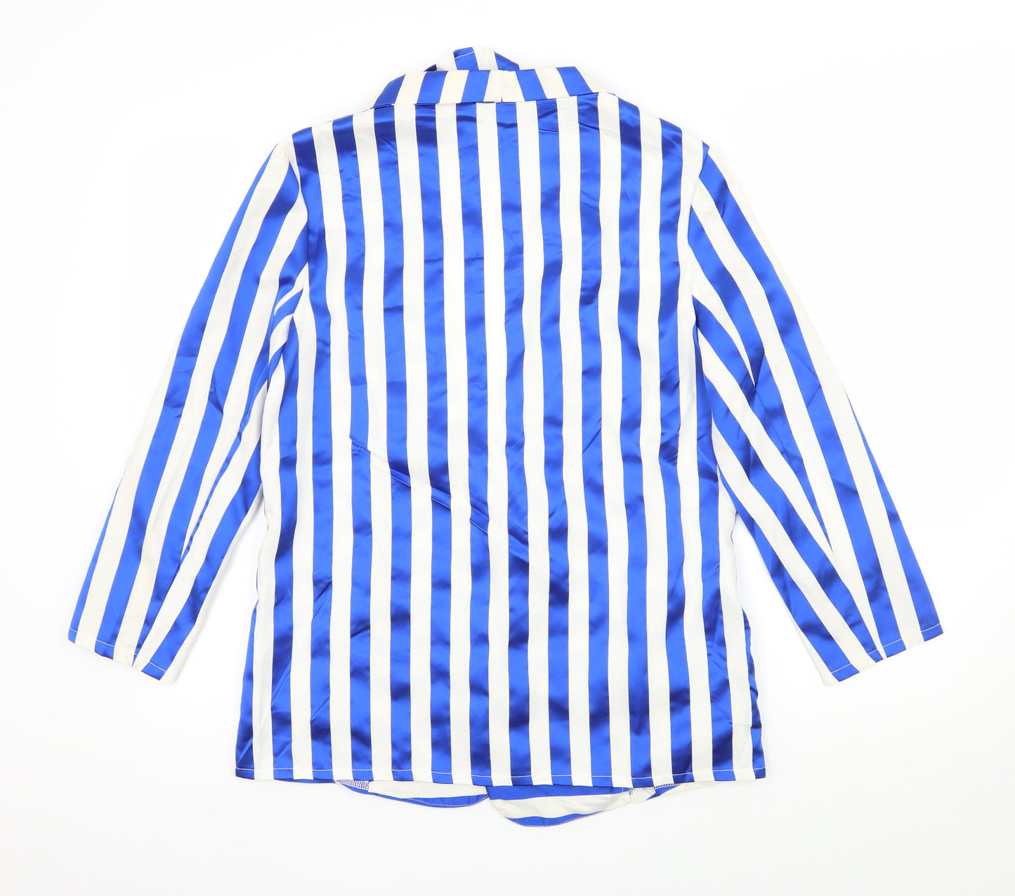 OPUS Womens Blue Striped  Jacket Blazer Size 10