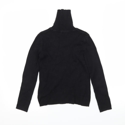 F&F Girls Black  Knit Pullover T-Shirt Size 8-9 Years