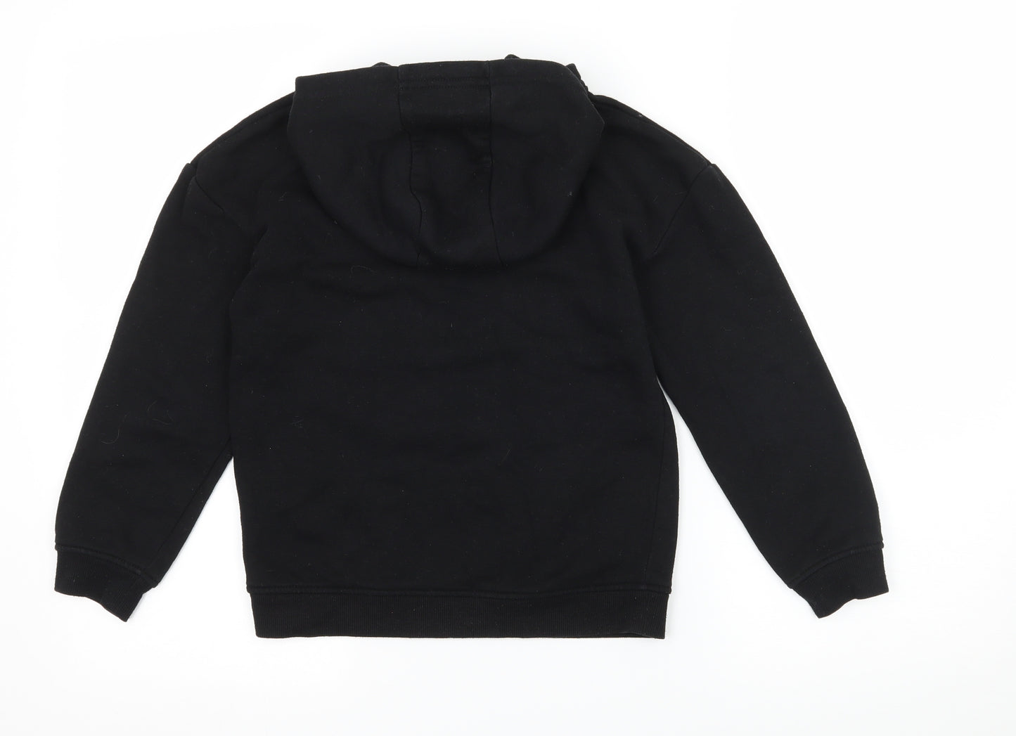 Primark Girls Black  Jersey Pullover Hoodie Size 9-10 Years  - Boston