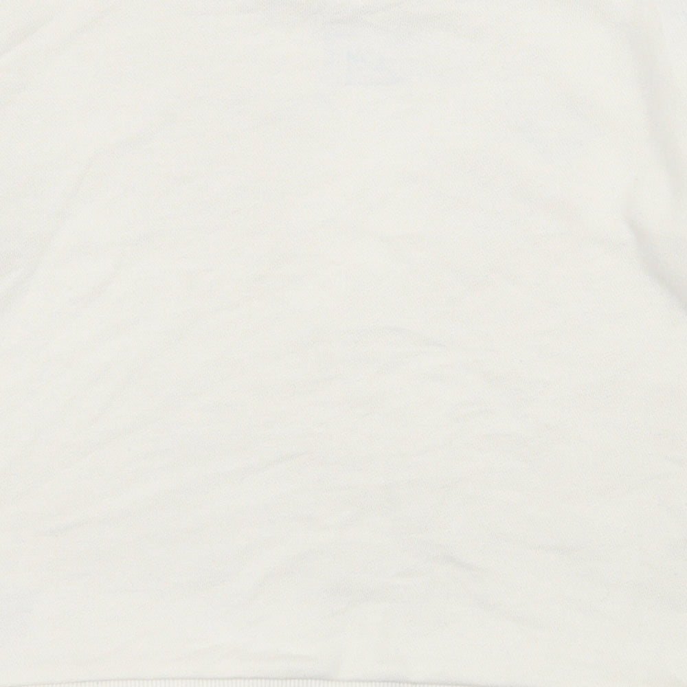 H&M Girls Ivory  Jersey Pullover Jumper Size 9-10 Years