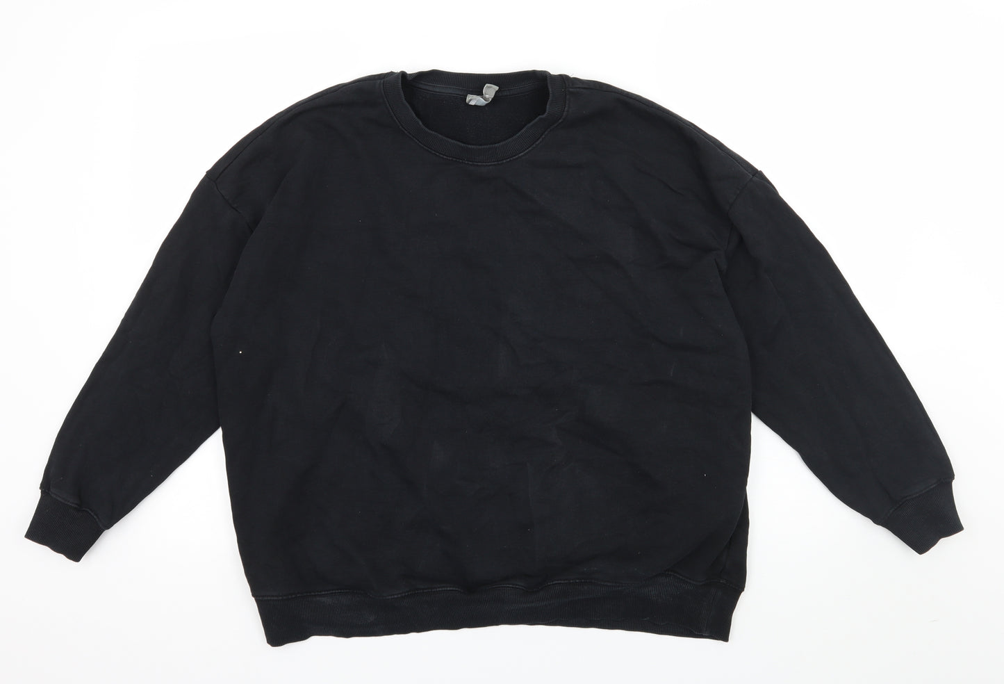 ASOS Womens Black  Jersey Pullover Sweatshirt Size 18
