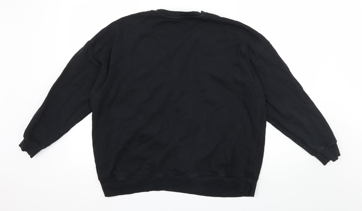 ASOS Womens Black  Jersey Pullover Sweatshirt Size 18