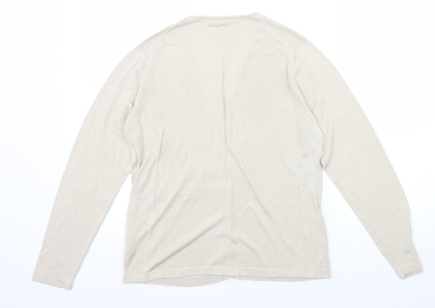 St michael Womens Beige  Knit Cardigan Jumper Size 16