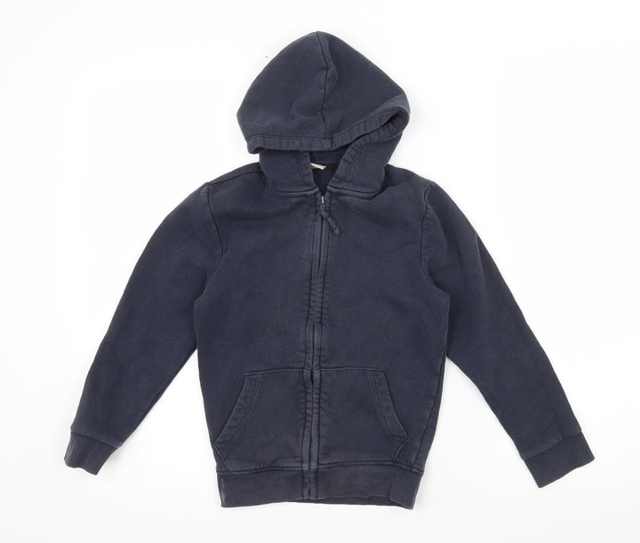 TU Boys Blue  Jersey Full Zip Hoodie Size 7 Years