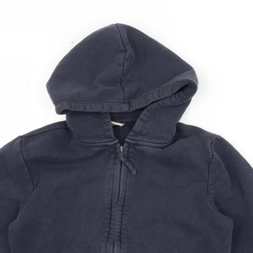 TU Boys Blue  Jersey Full Zip Hoodie Size 7 Years