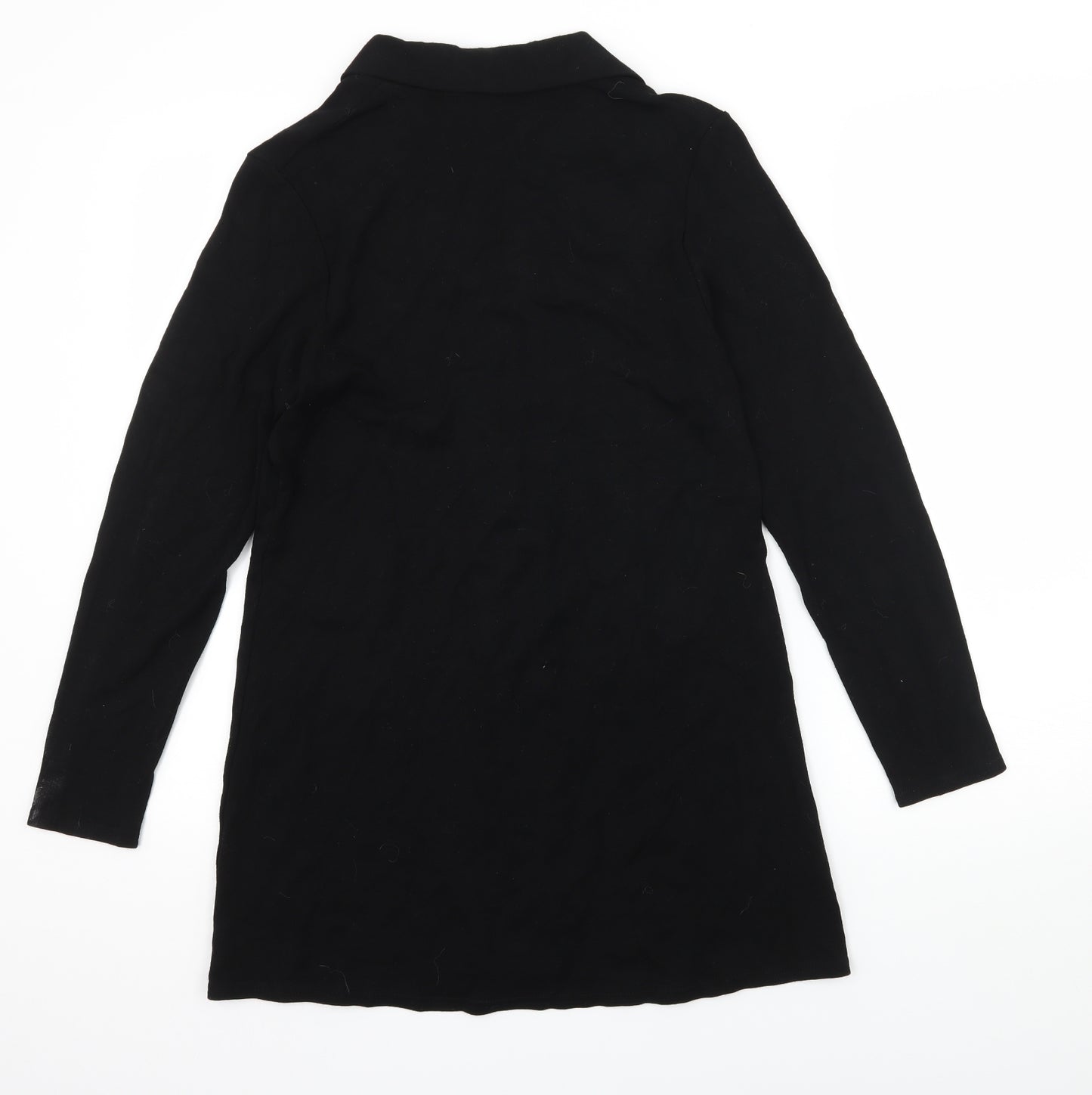 Waves Womens Black  Knit Cardigan Jumper Size S