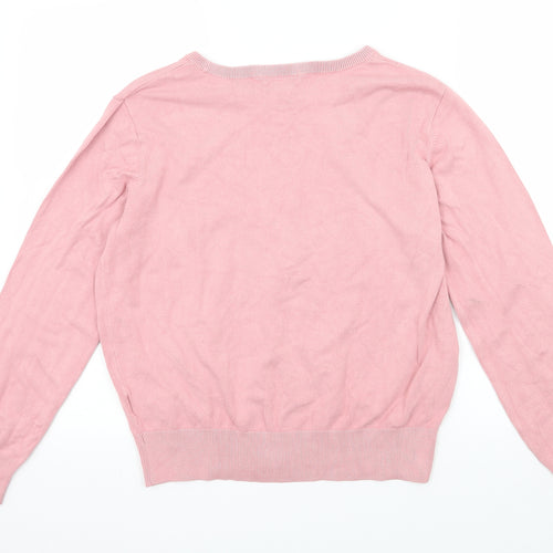H&M Womens Pink  Knit Pullover Jumper Size 10